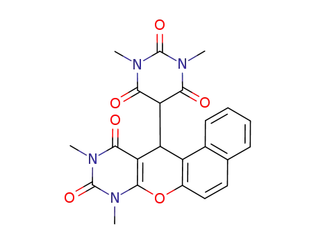 8,10-dimethyl-12-(1,3-dimethyl-2,4,6(1H,3H,5H)-trioxopyrimidin-5-yl)naphtho[1',2':5,6]pyrano[2,3-d]pyrimidine-9,11(8H,10H)-dione