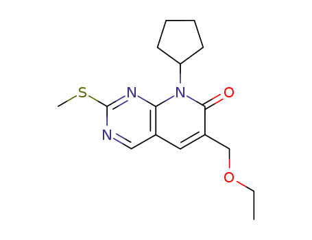 8-cyclopentyl-6-ethoxymethyl-2-methylsulfanyl-8H-pyrido[2,3-d]pyrimidin-7-one
