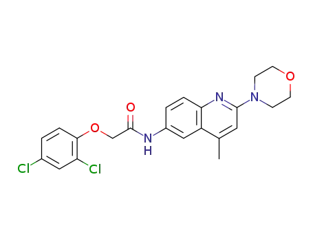 2-(2,4-dichloro-phenoxy)-N-(4-methyl-2-morpholin-4-yl-quinolin-6-yl)-acetamide