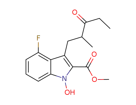methyl 4-fluoro-1-hydroxy-3-(2-methyl-3-oxopentyl)-1H-indole-2-carboxylate