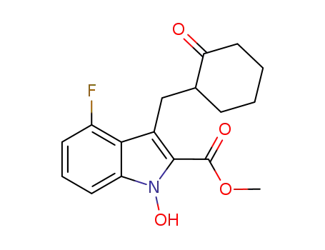 methyl 4-fluoro-1-hydroxy-3-[(2-oxocyclohexyl)methyl]-1H-indole-2-carboxylate