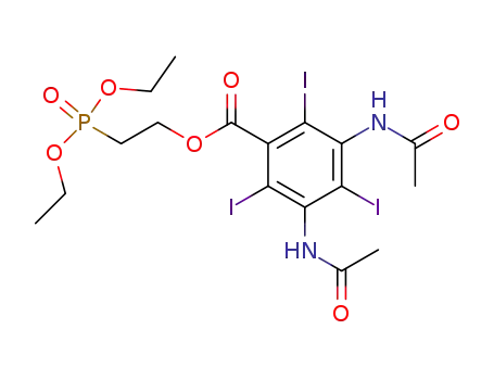 diethyl 2-(3,5-bis-acetylamino-2,4,6-triiodobenzoyloxy)ethylphosphonate