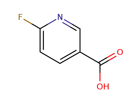 Molecular Structure of 403-45-2 (6-Fluoronicotinic acid)