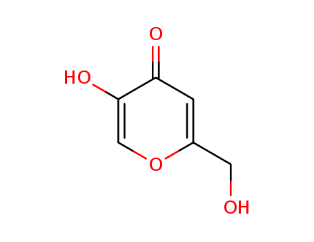 501-30-4,Kojic acid,Kojic acid(whitening agent in cosmetic);3-O-Ethyl ascorbic acid;5-Hydroxy-2-hydroxymethyl-4H-4-pyranone;4H-Pyran-4-one,5-hydroxy-2-(hydroxymethyl)-;5-Hydroxy-2-hydroxymethyl-4-pyrone;5-Hydroxy-2-(hydroxymethyl)-4-pyrone;5-18-02-00516 (Beilstein Handbook Reference);5-hydroxy-2-(hydroxymethyl)pyran-4-one;5-Hydroxy-2-(hydroxymethyl)-4H-pyran-4-one;2-(Hydroxymethyl)-5-hydroxy-4H-pyran-4-one;4H-Pyran-4-one, 5-hydroxy-2- (hydroxymethyl)-;
