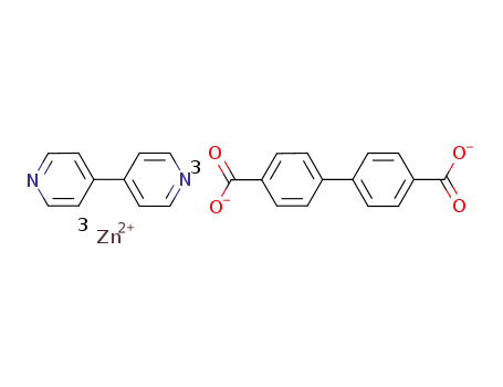 Zn3(4,4'-biphenyl dicarboxylate)3(4,4'-dipyridyl)