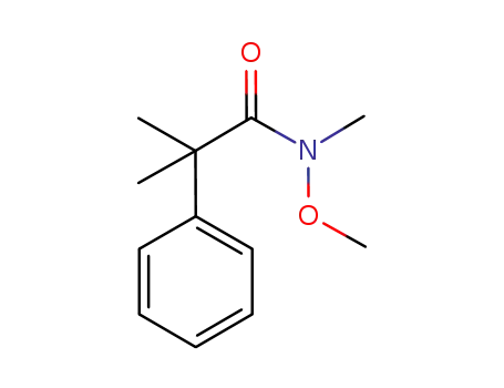 2-methyl-2-phenyl-propionic acid , N-methoxy-N-methylamide