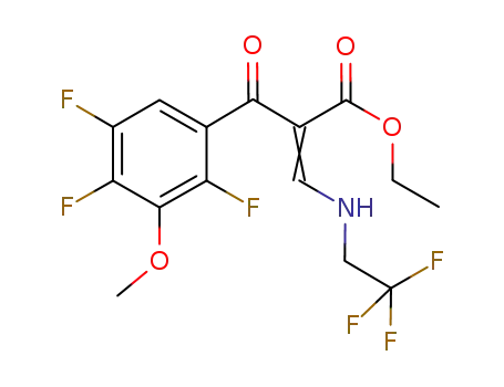 3-[(2,2,2-trifluoroethyl)amino]-2-(2,4,5-trifluoro-3-methoxybenzoyl)acryl acid ethyl ester