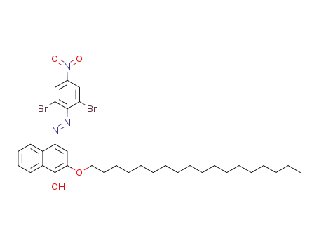 4-[(2,6-dibromo-4-nitrophenyl)azo]-2-octadecyloxy-1-naphthol