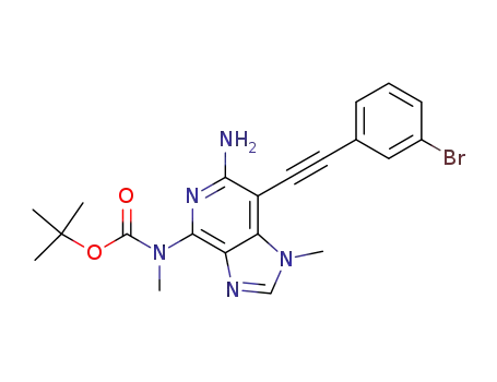 tert-butyl 6-amino-1-methyl-7-(2-(3-bromophenyl)ethynyl)-1H-imidazo[4,5-d]pyridin-4-yl(methyl)carbamate