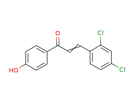 Molecular Structure of 142531-17-7 (2-Propen-1-one, 3-(2,4-dichlorophenyl)-1-(4-hydroxyphenyl)-)