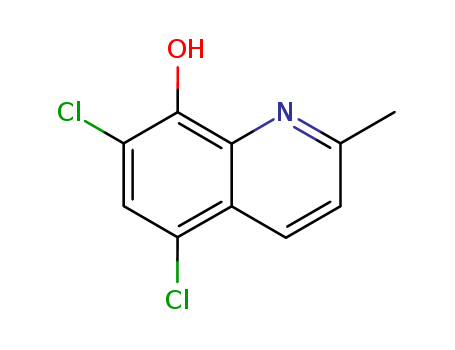 72-80-0,5,7-Dichloro-8-hydroxyquinaldine,5,7-Dichloro-2-methyl-8-hydroxyquinoline;5,7-Dichloro-2-methyl-8-quinolinol;5,7-Dichloro-2-styrylquinoline;5,7-Dichloro-8-hydroxy-2-methylquinoline;5,7-Dichloro-8-hydroxyquinaldine;5,7-Dichloro-8-quinaldinol;Chloquinan;Chlorchinaldin;Chlorguinaldon;Florabina;Gyno-Sterosan;Gynotherax;Hydroxydichloroquinaldinol;Intensol;Quesil;Saprosan;Siogen;Siogenal;Siogene;Siogeno;Siogenon;Siosept;Siosteran;Sterosan;Steroxin;Sterozan;Vagisteran;
