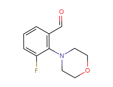 Molecular Structure of 736991-35-8 (3-FLUORO-2-(N-MORPHOLINO)-BENZALDEHYDE)