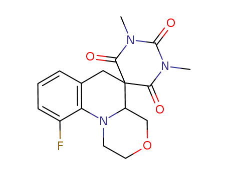 (+/-)-10-fluoro-1',3'-dimethyl-1,2,4,4a-tetrahydro-2'H,6H-spiro[1,4-oxazino-5,5'-pyrimidine]-2',4',6'(1'H,3'H)-trione