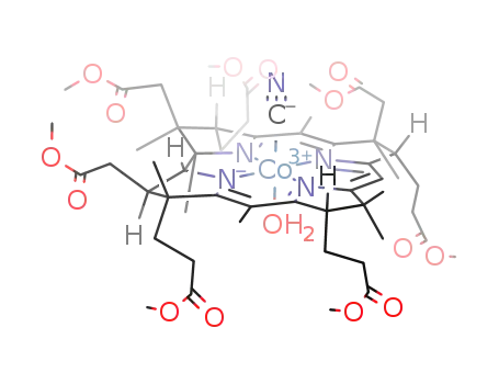 aquacyanocob(III)yrinic acid heptamethyl ester