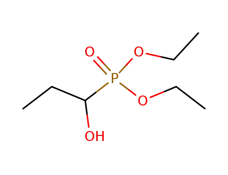 Molecular Structure of 41760-72-9 (Phosphonic acid, (1-hydroxypropyl)-, diethyl ester)