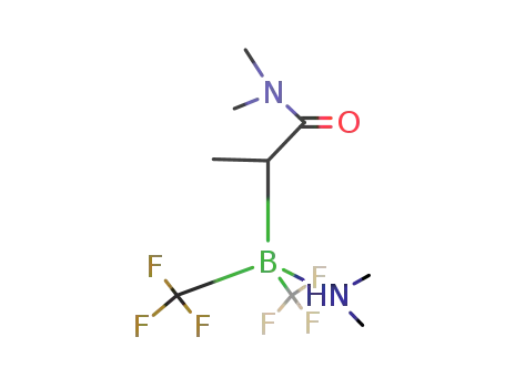 1-dimethylaminocarbonylethyl-bis(trifluoromethyl)borane-dimethylamine