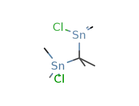 Molecular Structure of 83135-44-8 (Stannane, (1-methylethylidene)bis[chlorodimethyl-)