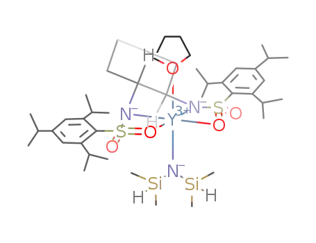 (tetrahydrofuran)[trans-1,2-bis(2,4,6-triisopropylbenzenesulfonamidato)cyclohexane-N,N'][bis(dimethylsilyl)amido]yttrium(III)