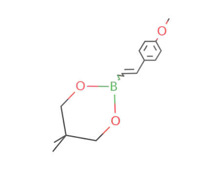 Molecular Structure of 905966-49-6 (1,3,2-Dioxaborinane, 2-[(1E)-2-(4-methoxyphenyl)ethenyl]-5,5-dimethyl-)