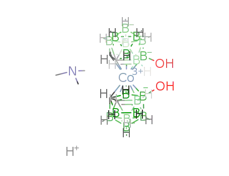 trimethyl ammonium 8,8'-dihydroxy-bis(1,2-dicarbollido)-3-cobalt(1-)ate