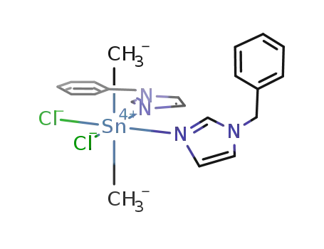 bis(1-benzylimidazole)dimethyldichlorotin(IV)