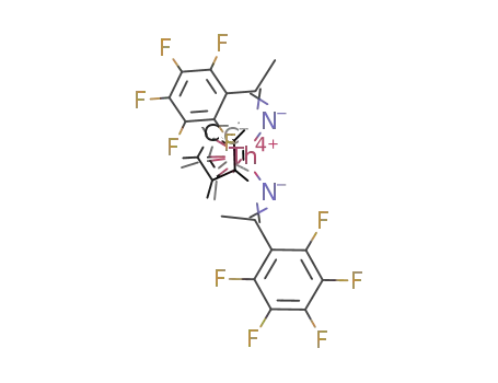 (C5(CH3)5)2Th(NC(CH3)C6F5)2