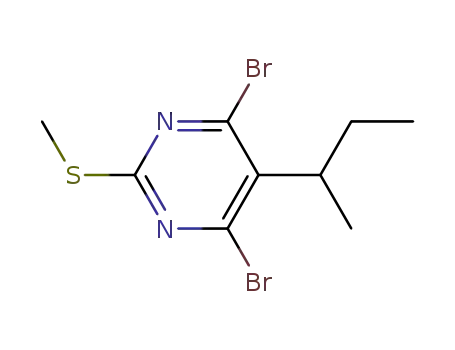 5-sec-butyl-4,6-dibromo-2-methylthiopyrimidine
