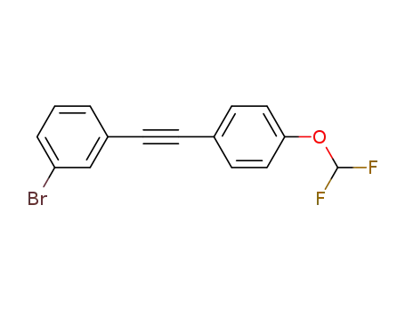 1-bromo-3-((4-(difluoromethoxy)phenyl)ethynyl)benzene