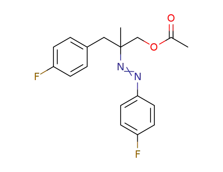 acetic acid 3-(4-fluorophenyl)-2-(4-fluorophenylazo)-2-methylpropyl ester