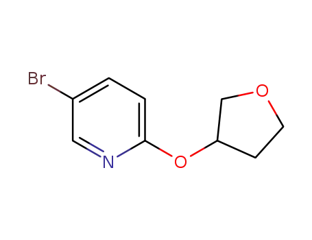 rac-5-bromo-2-(tetrahydro-furan-3-yloxy)-pyridine