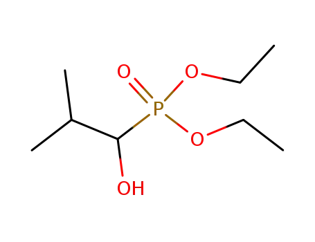 Molecular Structure of 74038-47-4 (1-Hydroxy-2-methylpropylphosphonic acid diethyl ester)