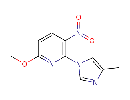 6-methoxy-2-(4-methyl-1H-imidazol-1-yl)-3-nitropyridine
