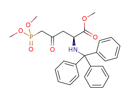 methyl (2S)-2-(tritylamino)-4-oxo-5-(dimethoxyphosphoryl)pentanoate