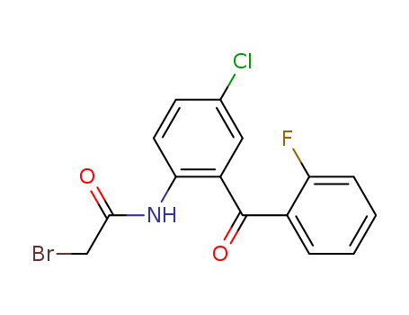 Acetamide,2-bromo-N-[4-chloro-2-(2-fluorobenzoyl)phenyl]-(1584-62-9)