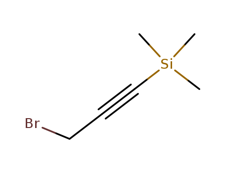 38002-45-8,3-BROMO-1-(TRIMETHYLSILYL)-1-PROPYNE,Silane,(3-bromo-1-propynyl)trimethyl- (9CI);(3-Bromo-1-propyn-1-yl)trimethylsilane;(3-Bromo-1-propynyl)trimethylsilane;(Bromomethyl)(trimethylsilyl)acetylene;(Trimethylsilyl)propargyl bromide;1-Bromo-3-trimethylsilyl-2-propyne;1-Bromo-3-trimethylsilylyprop-2-yne;3-(Trimethylsilyl)propargyl bromide;3-Bromo-1-(trimethylsilyl)-1-propyne;3-Bromo-1-(trimethylsilyl)propyne;3-Trimethylsilyl-2-propynyl bromide;1-(Trimethylsilyl)-3-bromopropyne;