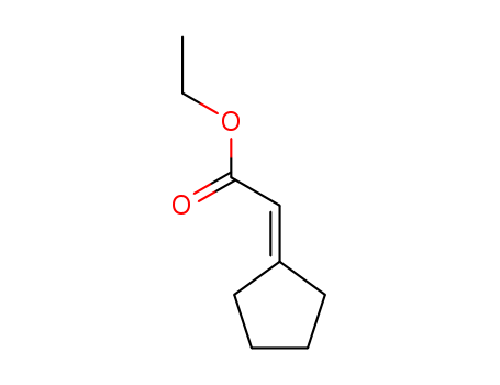 1903-22-6,ethyl cyclopentylideneacetate,Aceticacid, cyclopentylidene-, ethyl ester (9CI); D1,a-Cyclopentaneacetic acid, ethyl ester (6CI,7CI,8CI); Carbethoxymethylenecyclopentane;Ethyl cyclopentylideneacetate