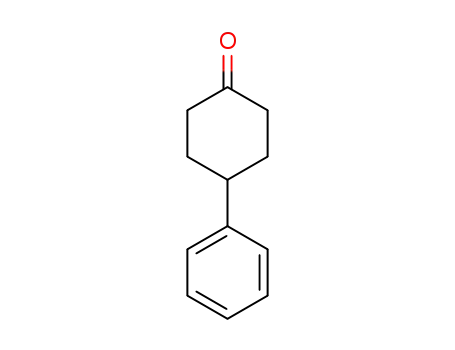Molecular Structure of 4894-75-1 (4-Phenylcyclohexanone)