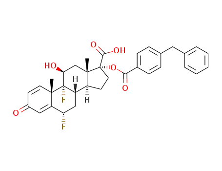 (6α,11β,17α)-17-[(4-benzylbenzoyl)oxy]-6,9-difluoro-11-hydroxy-3-oxoandrosta-1,4-diene-17-carboxylic acid