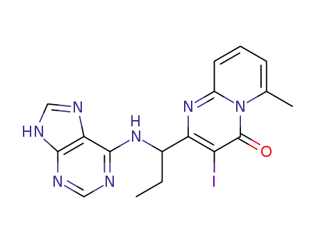 3-iodo-6-methyl-2-[1-(9H-purin-6-ylamino)propyl]-4H-pyrido[1,2-a]pyrimidin-4-one