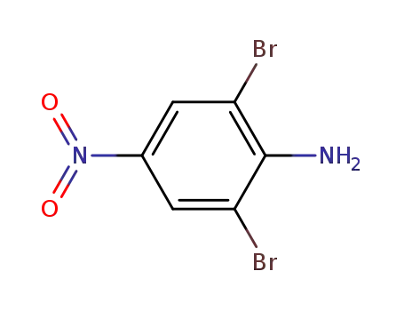 Molecular Structure of 827-94-1 (2,6-Dibromo-4-nitroaniline)