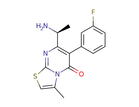 7-(1-aminoethyl)-6-(3-fluorophenyl)-3-methyl-5H-[1,3]thiazolo[3,2-a]pyrimidin-5-one
