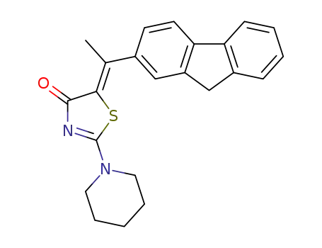 5-[1-(9H-fluoren-2-yl)-ethylidene]-2-piperidin-1-yl-thiazol-4-one