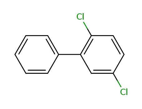 Molecular Structure of 34883-39-1 (2,5-DICHLOROBIPHENYL)
