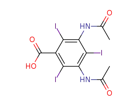 Molecular Structure of 117-96-4 (DIATRIZOIC ACID)