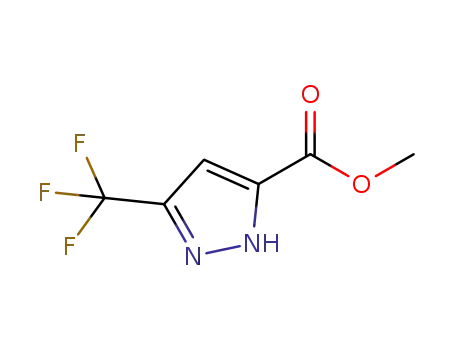 Molecular Structure of 6833-82-5 (Methyl 5-(TrifluoroMethyl)pyrazole-3-carboxylate)