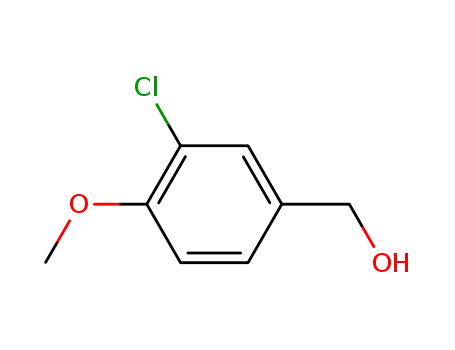 Molecular Structure of 14503-45-8 (3-Chloro-4-methoxybenzyl alcohol)