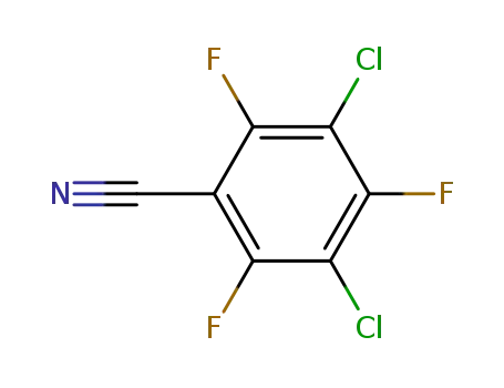 Molecular Structure of 31881-89-7 (Benzonitrile, 3,5-dichloro-2,4,6-trifluoro-)