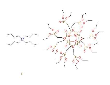 tetra-n-butylammonium octakis(diethylphosphatoethyl)octasilsesquioxane fluoride