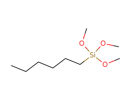 Molecular Structure of 3069-19-0 (N-HEXYLTRIMETHOXYSILANE)