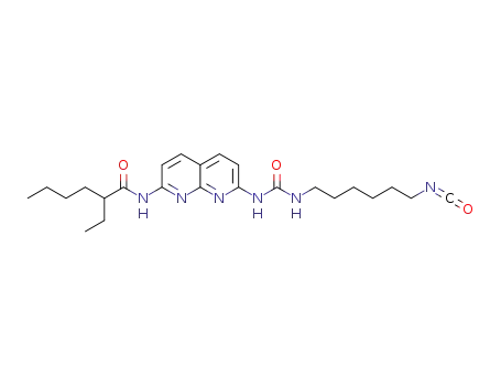 2-ethyl-N-(7-(3-(6-isocyanatohexyl)ureido)-1,8-naphthyridin-2-yl)hexanamide